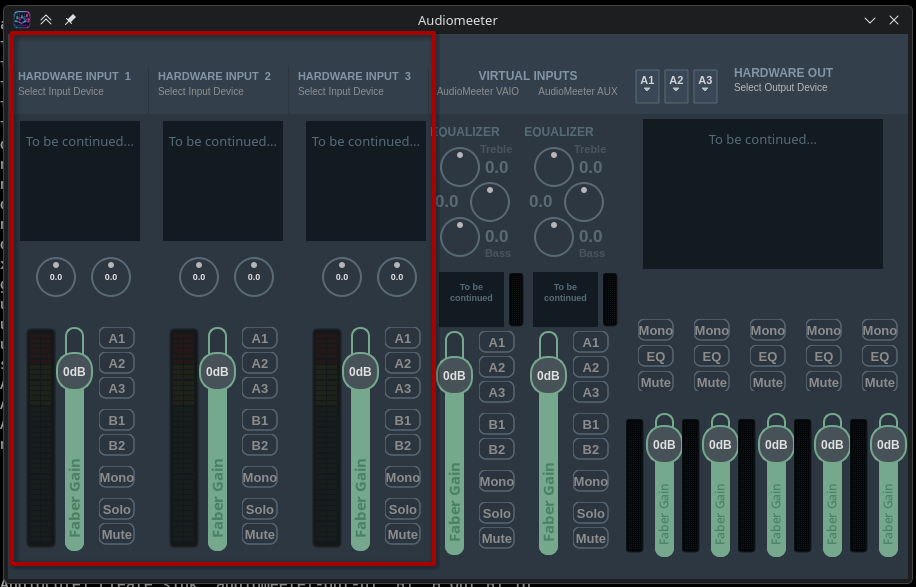Hardware Input Sekmeleri